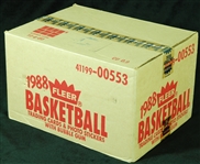 1988-89 Fleer Basketball Factory Sealed Wax Case (12)
