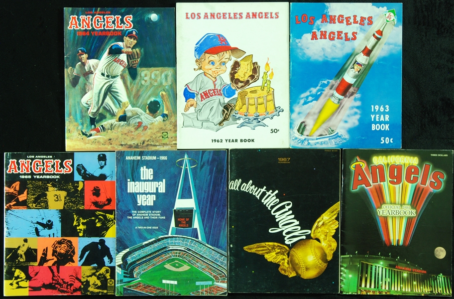 1962-67, 1984 Angels Yearbooks Group (7)