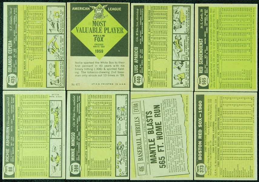 1961 Topps Baseball Partial Set (365)