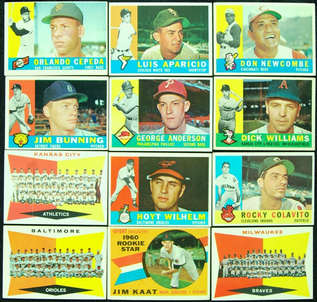 1960 Topps Baseball High-Grade Partial Set (362/572)