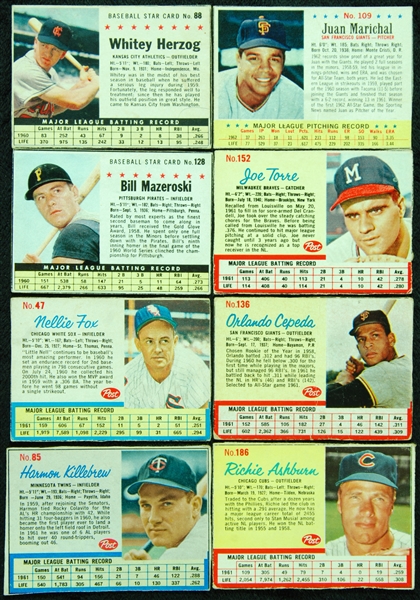 1961-63 Post Cereal Grouping With Hall of Famers (133)