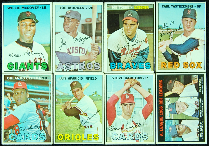 1967 Topps Baseball Massive Group With HOFers, Stars, Specials (1,326)