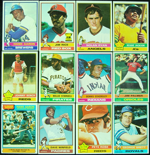 1976 Topps Baseball Super High-Grade Complete Set (660)