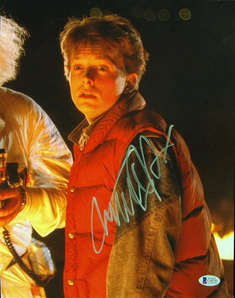 Michael J. Fox Signed 11x14 Photo (BAS)