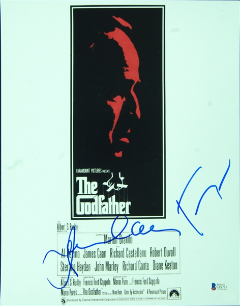 Francis Ford Coppola & James Caan Signed The Godfather 11x14 Photo (BAS)