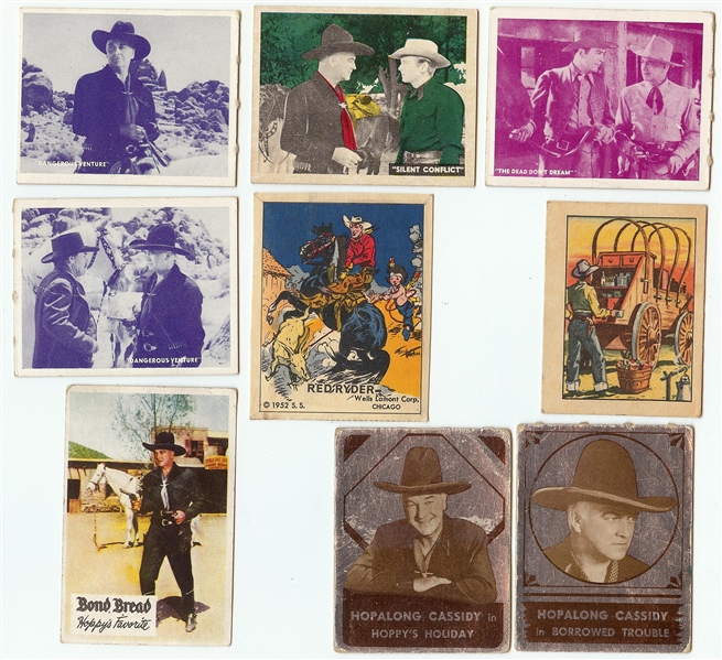 1950 Hopalong Cassidy Near Master Set With Foils (232/236)