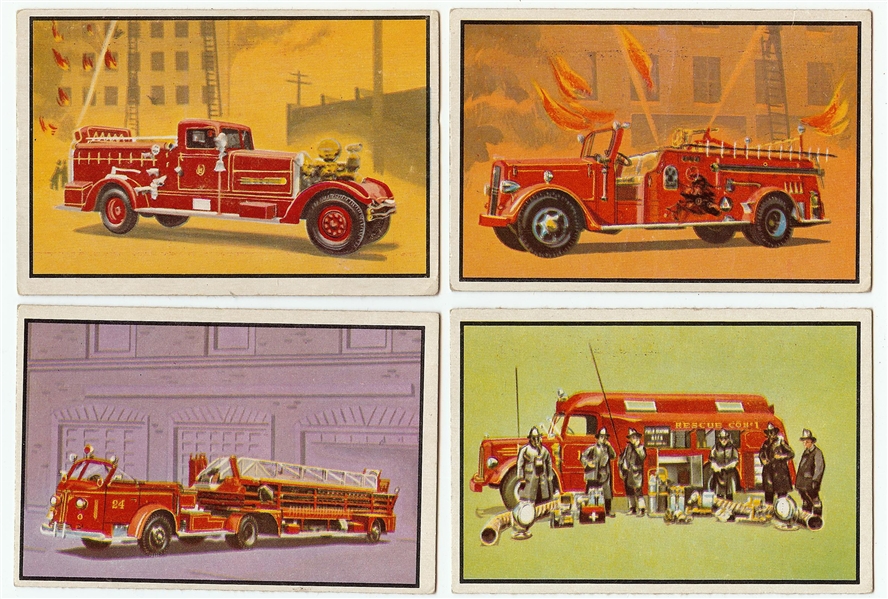 1953 Bowman Firefighters Near Set (60/64)