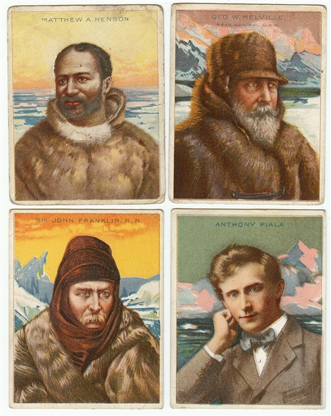 1910 T118 Hassan World’s Greatest Explorers Partial Set (18/25)