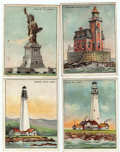 1911 T77 Hassan American Lighthouse Series Partial Set (31/50)