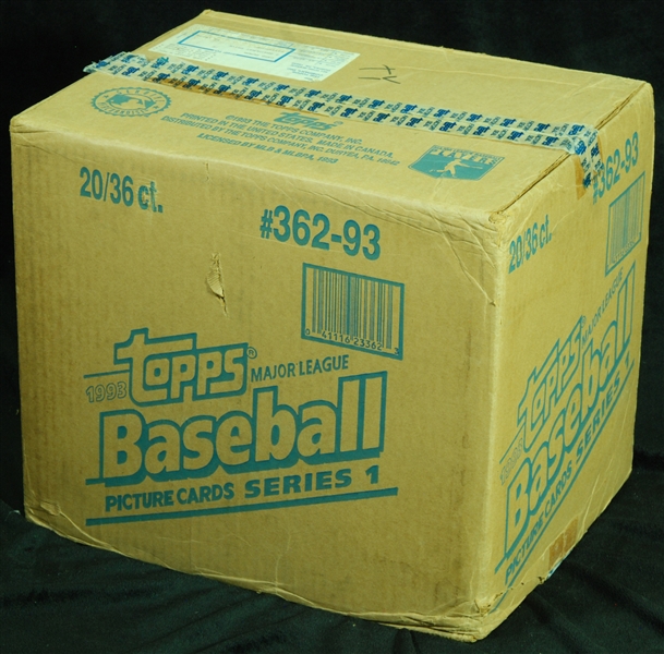 1993 Topps Baseball Series 1 Unopened Wax Case (20)