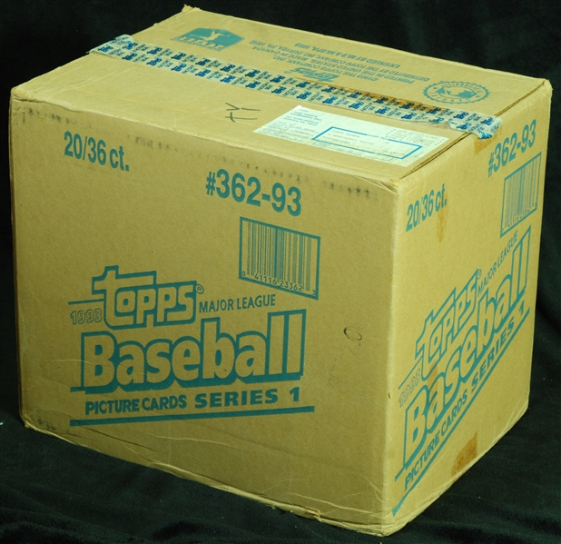 1993 Topps Baseball Series 1 Unopened Wax Case (20)