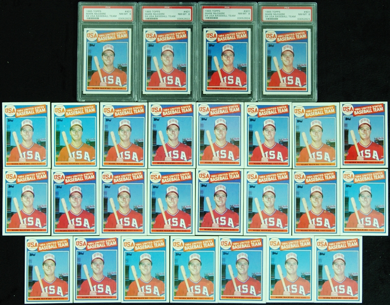 1985 Topps Mark McGwire High-Grade Group (27)