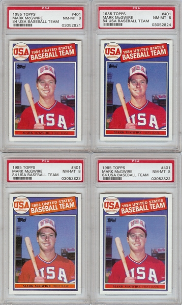 1985 Topps Mark McGwire High-Grade Group (27)