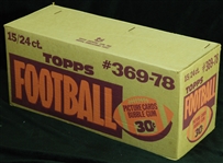 1978 Topps Football Cello Unopened Case (15)
