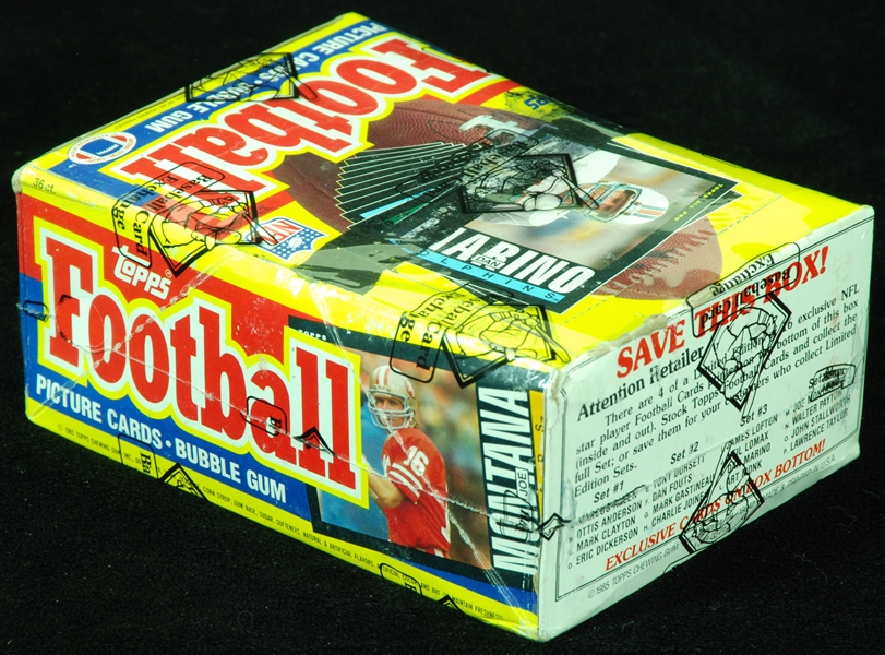 1985 Topps Football Wax Box (36) (BBCE)