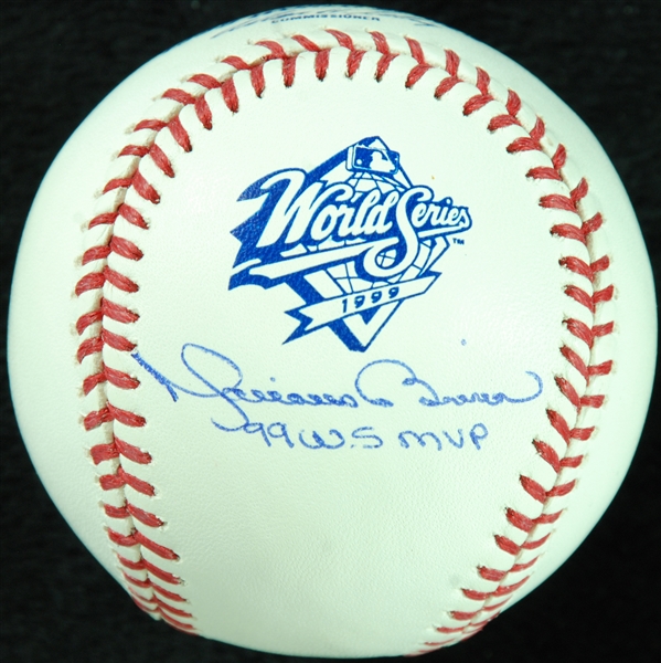 Mariano Rivera Single-Signed 1999 World Series Baseball Inscribed 99 WS MVP (Steiner)