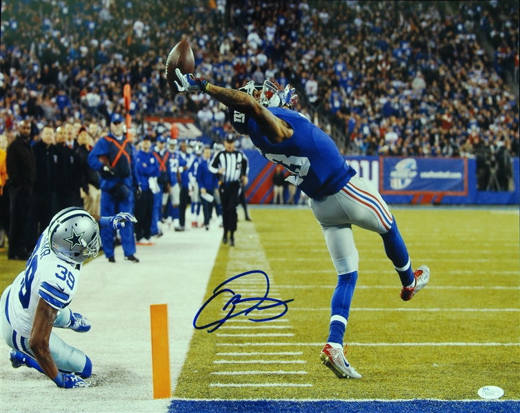 Odell Beckham Jr. Signed 16x20 The Catch Photo (JSA)