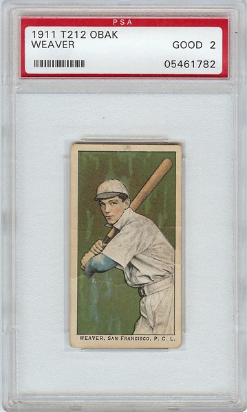 1911 T212 Obak Buck Weaver PSA 2