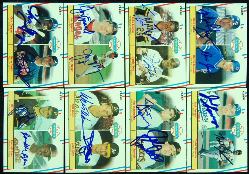 Signed 1988 Fleer Baseball Card Collection (431 different plus 64 different updates, total 495 cards)