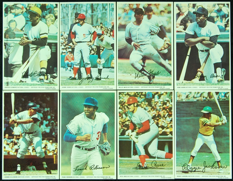 1972 Pro Stars Promotions Postcard Set (25)