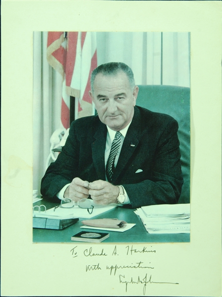 Lyndon B. Johnson Signed Photo (BAS Auto Grade 9)