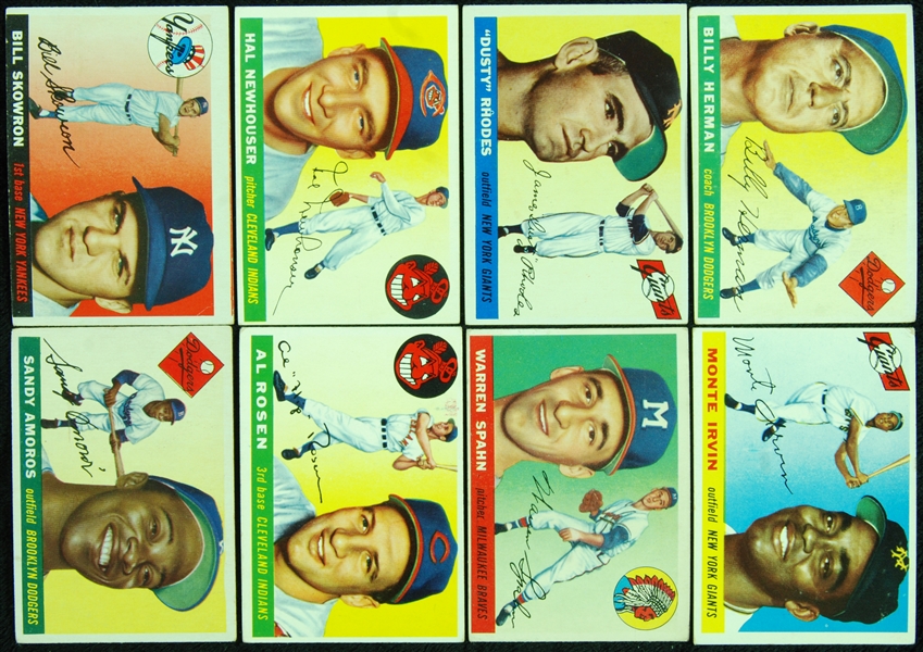 1955 Topps Baseball Partial Set With HOFers (88/206)
