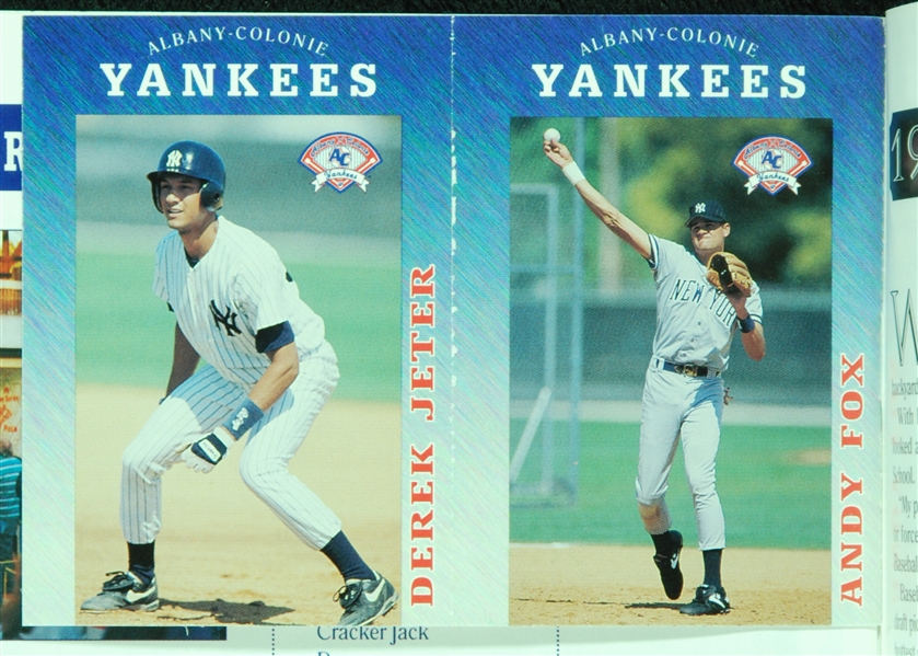 1994 Albany-Colonie Yankees Yearbook With Jeter Pre-Rookie Insert Intact