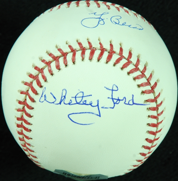 Yogi Berra & Whitey Ford Dual-Signed Baseball (MLB) (Fanatics)