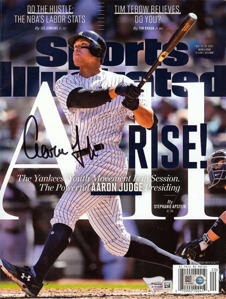 Aaron Judge Signed Sports Illustrated Magazine (May 15-22, 2017) (Fanatics)