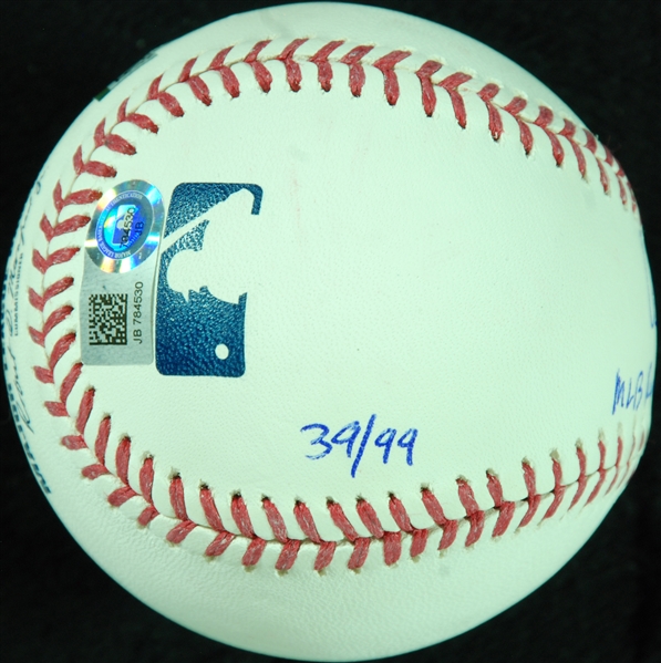 Aaron Judge Single-Signed OML Baseball MLB Rookie HR Rec 52 (39/99) (Fanatics)