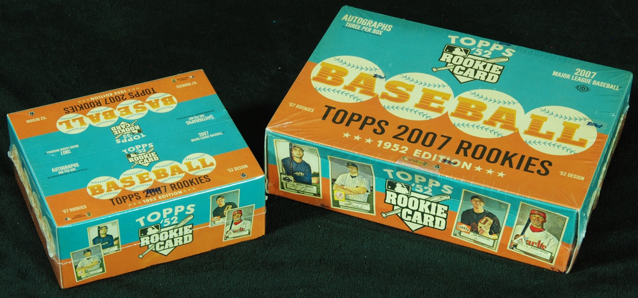 2007 Topps '52 Baseball Hobby & Retail Boxes (2)