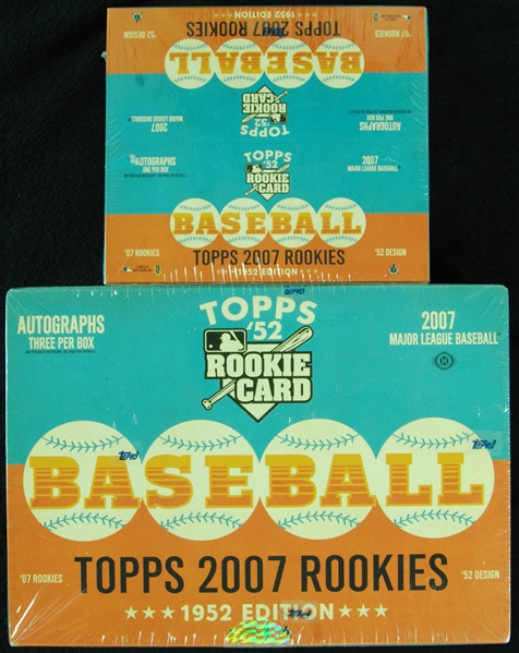 2007 Topps '52 Baseball Hobby & Retail Boxes (2)