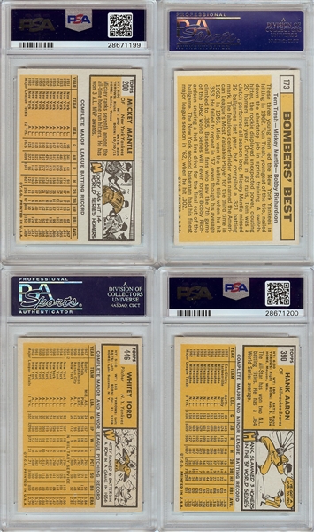 1963 Topps PSA-Graded HOF Group with Mickey Mantle (19)