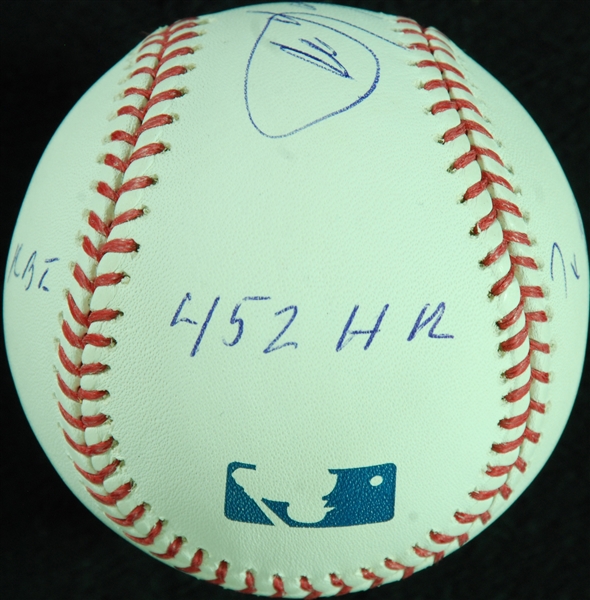 Carl Yastrzemski Single-Signed STAT Baseball with 4 Inscriptions (Steiner) (Graded PSA/DNA 10)