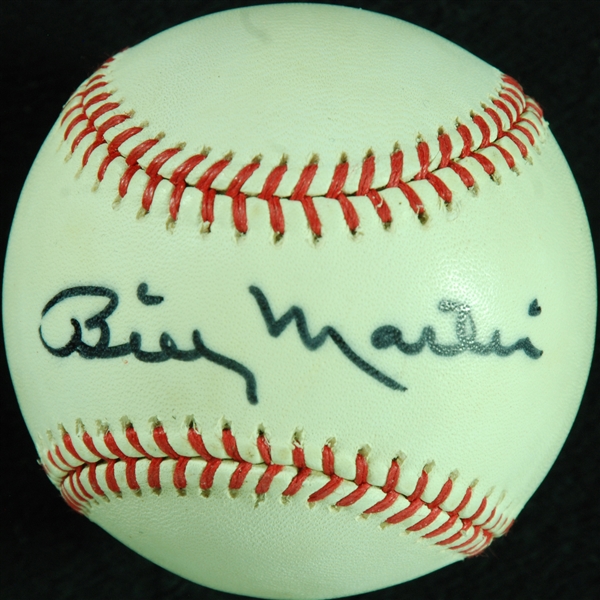 Billy Martin Single-Signed OAL Baseball (JSA)