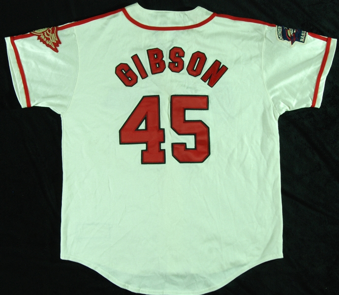 Bob Gibson Signed Red Wings Minor League Jersey (BAS)
