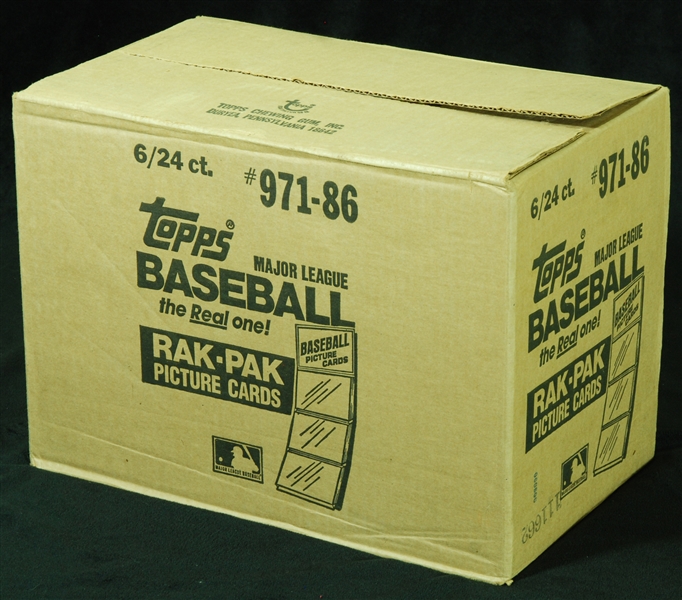 1986 Topps Baseball Rack Box Case (6/24)