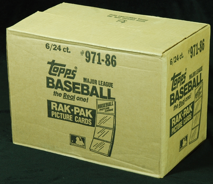 1986 Topps Baseball Rack Box Case (6/24)