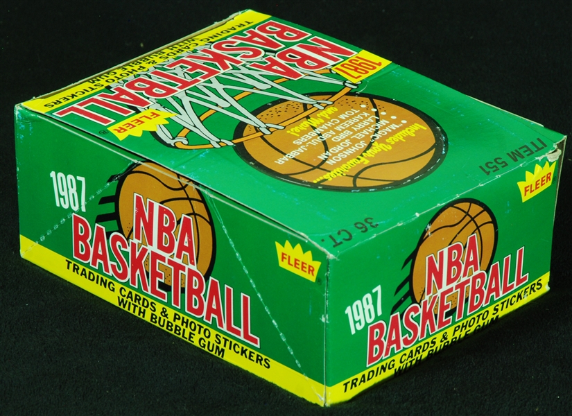 1987-88 Fleer Basketball Wax Box (36)
