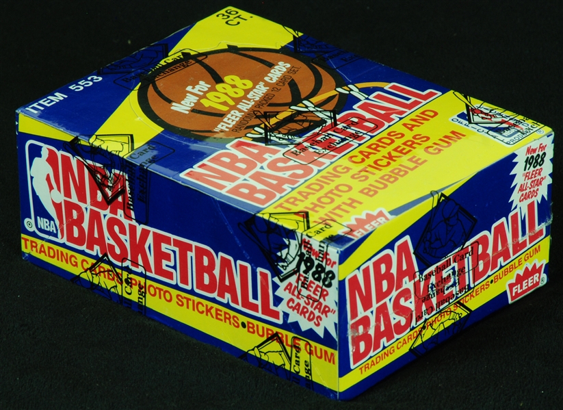 1988-89 Fleer Basketball Wax Box (36) (Fritsch/BBCE)