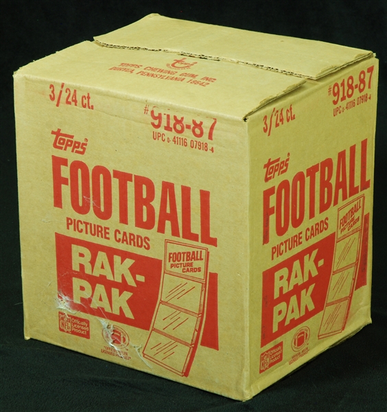 1987 Topps Football Rack Box Case (3/24)