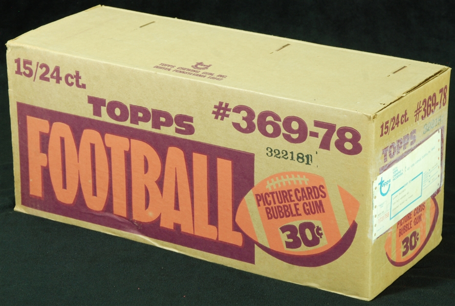 1978 Topps Football Cello Unopened Case (15)