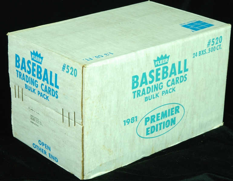 1981 Fleer Baseball Vending Sealed Case (12,000)