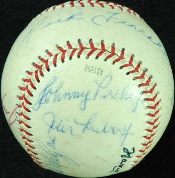 Boston Red Sox Reunion Team-Signed Baseball with Grove & Hooper (14) (JSA)