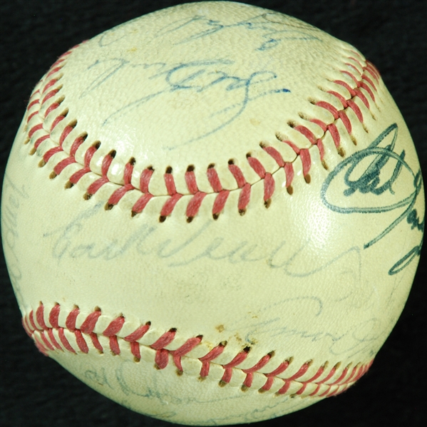 1972 American League All-Stars Team-Signed Baseball (25) (JSA)