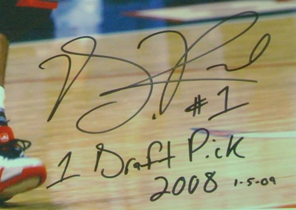 Derrick Rose Signed 16x20 Framed Photo #1 Draft Pick 2008, 1-5-09 (BAS)