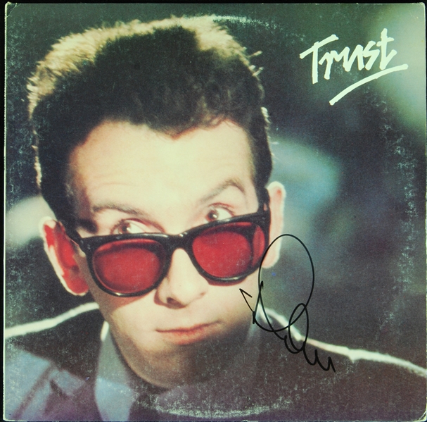 Elvis Costello Signed Trust Album (JSA)