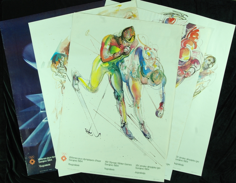 1984 Winter Olympics Original Posters Group (5)