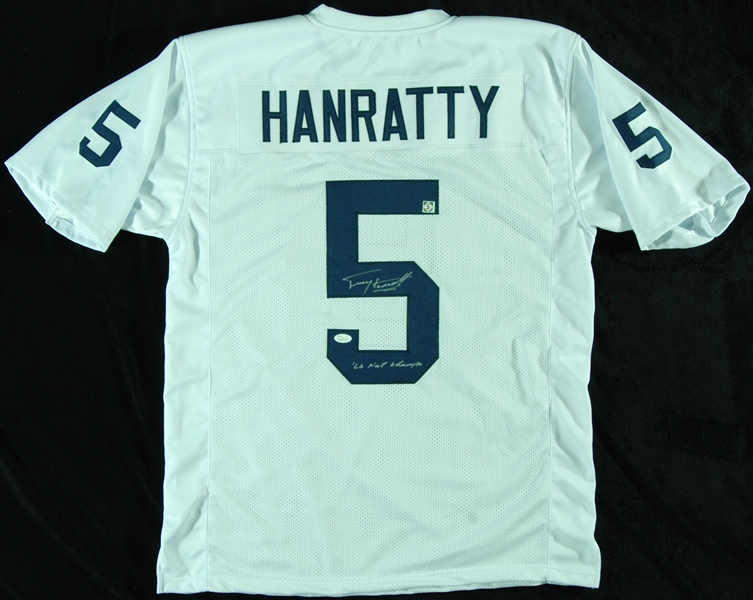 Terry Hanratty Signed Notre Dame Jersey (JSA)