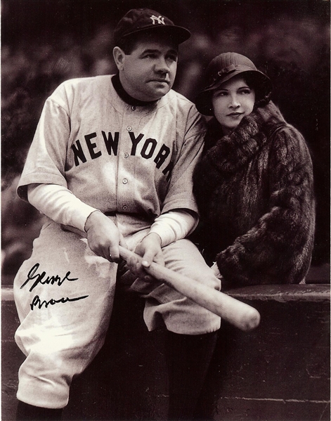 George Brace Signed The Game That Was Babe Ruth Postcard (BAS)